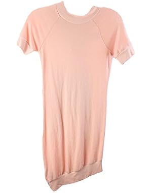 Bcbgeneration Salmon Short-Sleeve Asymmetric Sweater Dress Xs