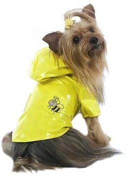Cha-Cha Couture Bumble Bee Dog Raincoat by Yellow