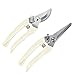 BUGUI Garden Pruning Shears Set – 2 Pack, 1 Bypass Pruner+1 Straight Blade Scissors, Ultra Lightweight Gardening Clippers for Cutting Flowers, Trimming Plants, Bonsai, Fruits Picking.thumb 1