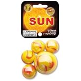 Mega Marbles - SUN MARBLES NET (1 Shooter Marble &amp; 24 Player Marbles)