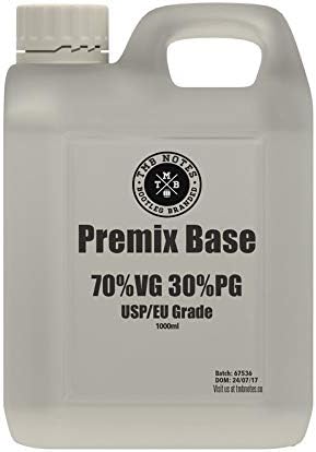 TMB Notes 70/30 VG/PG Base Mix - Vegetable Glycerin, Propylene Glycol USP/EU Grade