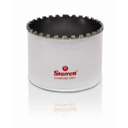 Starrett Diamond Grit Hole Saw - D0218 Ceramic and Tile Drill Cutter - For Brick Glass Marble Slate Stone Porcelain - 54mm (2.1/8 inch)