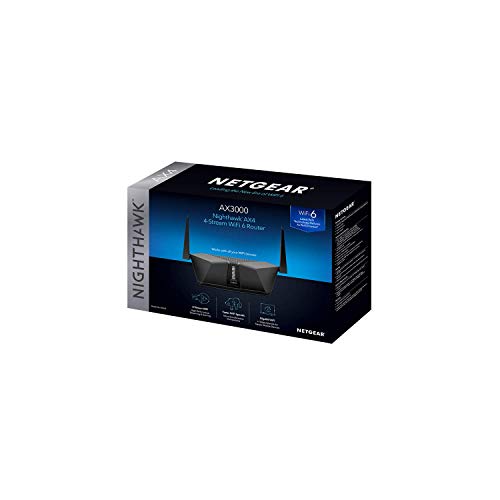 NETGEAR Nighthawk AX3000 4-Stream Dual-Band Wi-Fi 6 Router - RAX35 ...