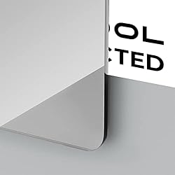 Silver Mirror Acrylic Sheets, 12" x 12" Opaque