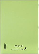 Silvine A4 Exercise Book 80 Pages Ruled with Margin Green Pack of 10 view 2