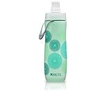 Brita Sport Water Filter Bottle, Mint Spiral, 20 Ounce