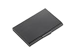 Business Card Holder, Etrech Stainless Steel Business Name Card Case For Men & Women - Keep Business Cards in Mint Condition (Black)