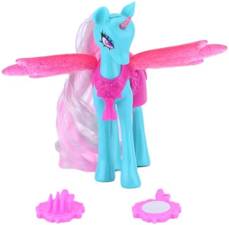 Funny Box Ponycorn Fashion Dress, Spielzeugtiere für Kinder, 3-teilig, Pony-Pferde-Spielzeug mit Zubehör und Kleidung zum Personalisieren – Spiele für Kinder, Geschenk für Mädchen und Jungen