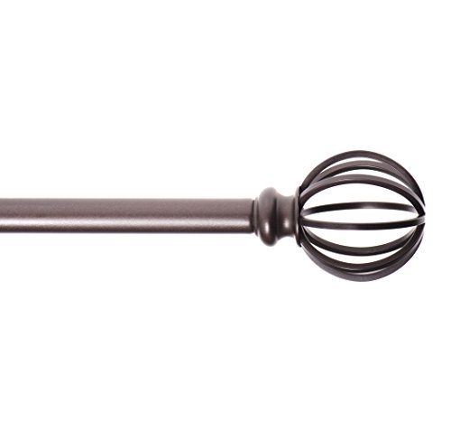 Value Pack of Sheffield Home, AMG, and Enchante Accessories, Round Cage Curtain Rod, 42 to 120-Inch, 4 Pack, Oil Rubbed Bronze