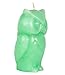 Owl Candle – Unscented – Skeleton Candles – Green