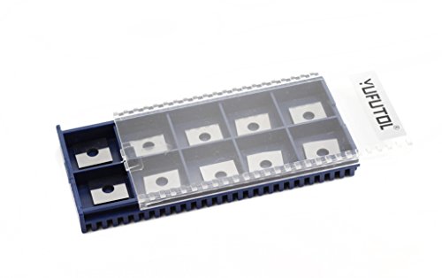 YUFUTOL 12mm Square Straight Carbide Cutter Inserts 4 Edges(12mm lengthX12mm widthX1.5mm) Straight-Hole,Pack of 10, Designed for Spiral/Helical Planer Cutter Head - Thumbnail 6