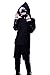 Nuoqi Japanese Anime Black Cosplay Costumes Mens Halloween Clothes Set GC34B-M