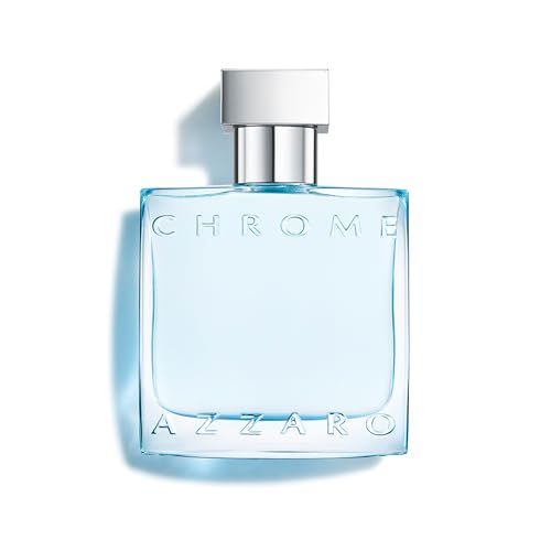 Azzaro Chrome Eau de Toilette, frischer und aquatischer Herrenduft, zitrisch-marines Parfüm mit umhüllender Leichtigkeit, erfrischender Duft für Männer