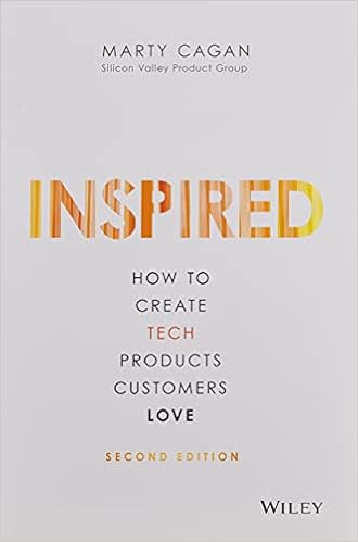 Image of the book Inspired which speaks about the product design process.
