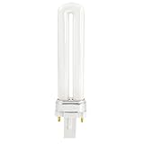 SYLVANIA 20327 - CF7DS/827/ECO - 7 Watt CFL Light Bulb - Compact Fluorescent - 2 Pin G23 Base - 2700K -