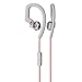 Skullcandy Chops Flex Sweat-Resistant Sport Earbud with In-Line Microphone and Remote, Comfortable and Secure Flexible Ear Hanger, Gray/Red/Swirl
