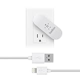 Belkin 2-Port USB Swivel Home and Wall Charger with Lightning Cable (4 Feet)