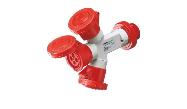 GW64027 - Multiplicador móvil 3 salidas IP67, enchufe 16 A-3 ...