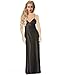 ETAOLINE Women's Sexy Lace Trimmed Satin Full Length Slip Lingerie Plus Size,Black,XX-Large