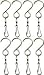 Safe Buy Enjoy Spinning Swivel Clip Hanging S Hooks Wind Spinner Rotate Spiral Tail Crystal Twister Display Hanger (8)