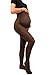 sofsy Women Opaque Maternity Tights - Stretchy Pantyhose for Pregnancy 50 Den [Made in Italy] Cappuccino Brown - Medium