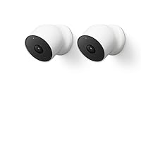 Google Nest Cam Outdoor or Indoor, Battery - 2nd Generation - 2 Count (Pack of 1)