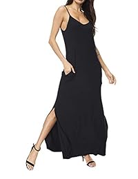 I2CRAZY - Vestido de verano para mujer, casual, holgado, con bolsillo, para la playa