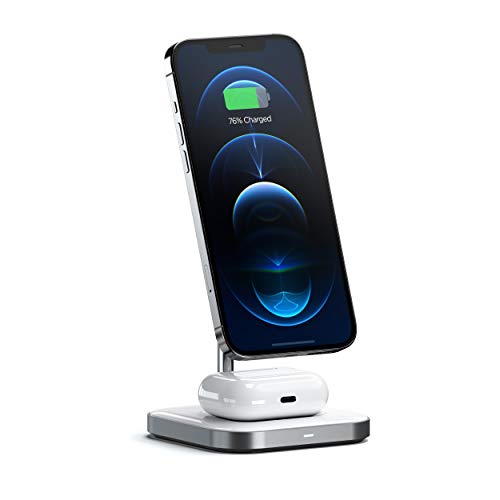 Satechi Aluminum 2-in-1 Magnetic Wireless Charging