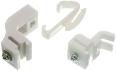 Amazon Com Curtain Rail Bracket 20 Glide Hooks 150 End