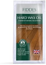 Fiddes Hard Wax Oil 5ml Satin Finish Walnut Wood Flooring Worktop Protection view 2