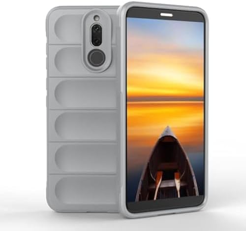 Ougger – Étui Flip Cuir PU Pour Huawei Mate 10 Lite – Poche Pour Cartes, Fermeture Magnétique, Fonction Stand – Marron