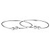 Better Jewelry Etched Ball Ends .925 Sterling Silver West Indian Baby Bangles 5.7 Grams (Pair) (Made in USA)