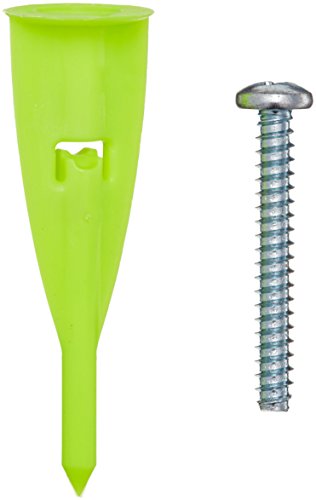 WallClaw Anchors PCK-WC10-YS Hammer-In Drywall Anchors and Screws (10 Pack)