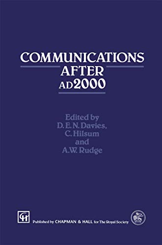 Communications After ad2000 (Chapman & Hall Identification Guide)