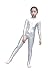 Kepblom Girls Shiny Metallic Mock Neck Unitard Long Sleeve Zipper Back One Piece Bodysuit Costume