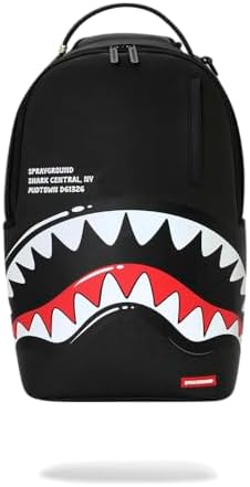 Amazon.com | Sprayground Drip Shark Central DLXSV Backpack, Black