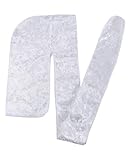 Velvet Durag Doo Du Rag - White Colored Mane Du-rag Cap Hat For Women Or Men XL XXL Long Thick Color 360 540 Designer Gay
