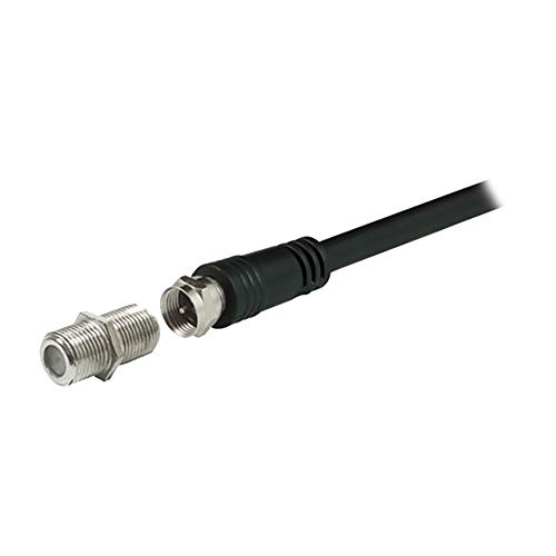 GE RG6 Coaxial Cable Extension Adapter, 4 Pack, Works on F-Type Cables, Length Extender, RG59, Compatible with All Brands of Coax Cables, Simple Setup, Nickel, 38721 - Thumbnail 3
