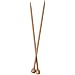 ChiaoGoo Single Point 7 inch (18cm) Bamboo Dark Patina Knitting Needle Size US 10 (6mm) 1007-10