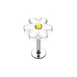 Daisy Labret 316L Surgical Steel (Silver)