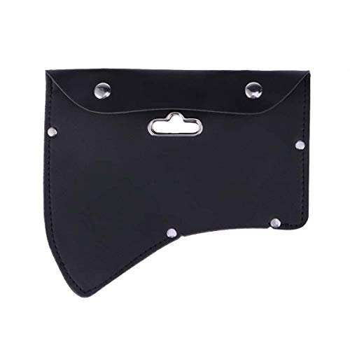BESTOMZ Leather Axe Head Sheath Axe Cover with Hook