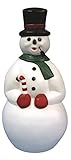 GENERAL FOAM PLASTICS C5290TS Snowman Pipe Figurine, 34-Inch
