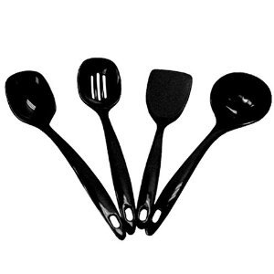 Black Melamine Ladle 10 1/2 Inches Holds 1/3 Cup