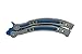 Rhingo Training Butterfly Knife Balisong Dull Unsharpened Blade (Sapphire Blue)