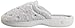 Isotoner Women's Terry Embroidered Scalloped Clog, Heather Grey, 9.5/10