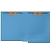 50 Blue End Tab Fastener File Folders - Reinforced Straight Cut Tab - Durable 2 Prongs Designed to Organize Standard Medical Files, Receipts, Office Reports - Letter Size, Blue, 50 Pack