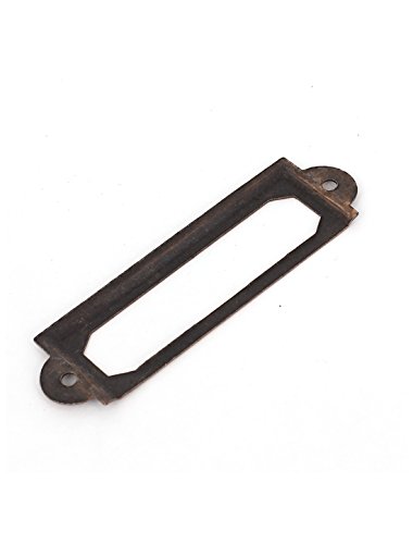File Cabinet Drawer Name Card Label Holder Frames 60mmx17mm 10 Pcs
