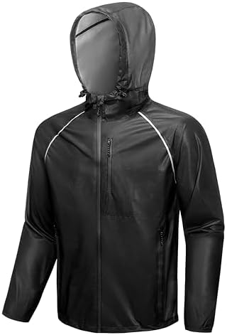 Amazon.com: KEMIMOTO Men's Packable Cycling Rain Jacket Waterproof