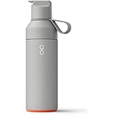 Ocean Bottle Go 17 oz | Stainless Steel Water Bottle | Reusable & Sustainable | Keeps Drinks Cold & Hot | Eco Friendly Gift (Rock Grey)