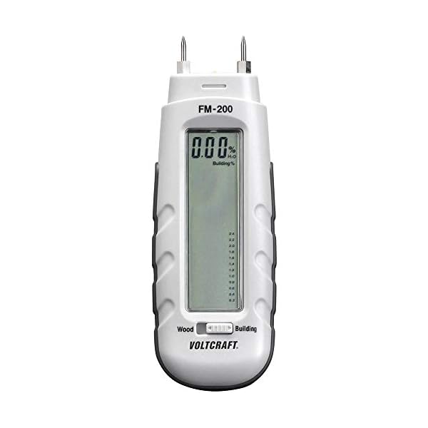 VOLTCRAFT FM-200 Materialfeuchtemessgerät Messbereich Baufeuchtigkeit (Bereich) 0.2 bis 2% vol Messbereich Holzfeuchti – Bild 3